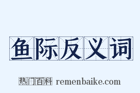 鱼际反义词是什么意思的图片